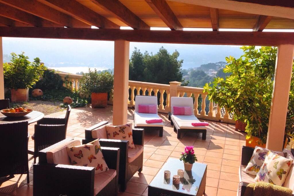 Apartamento gran terraza privada y vistas al mar Puerto de Sóller Esterno foto